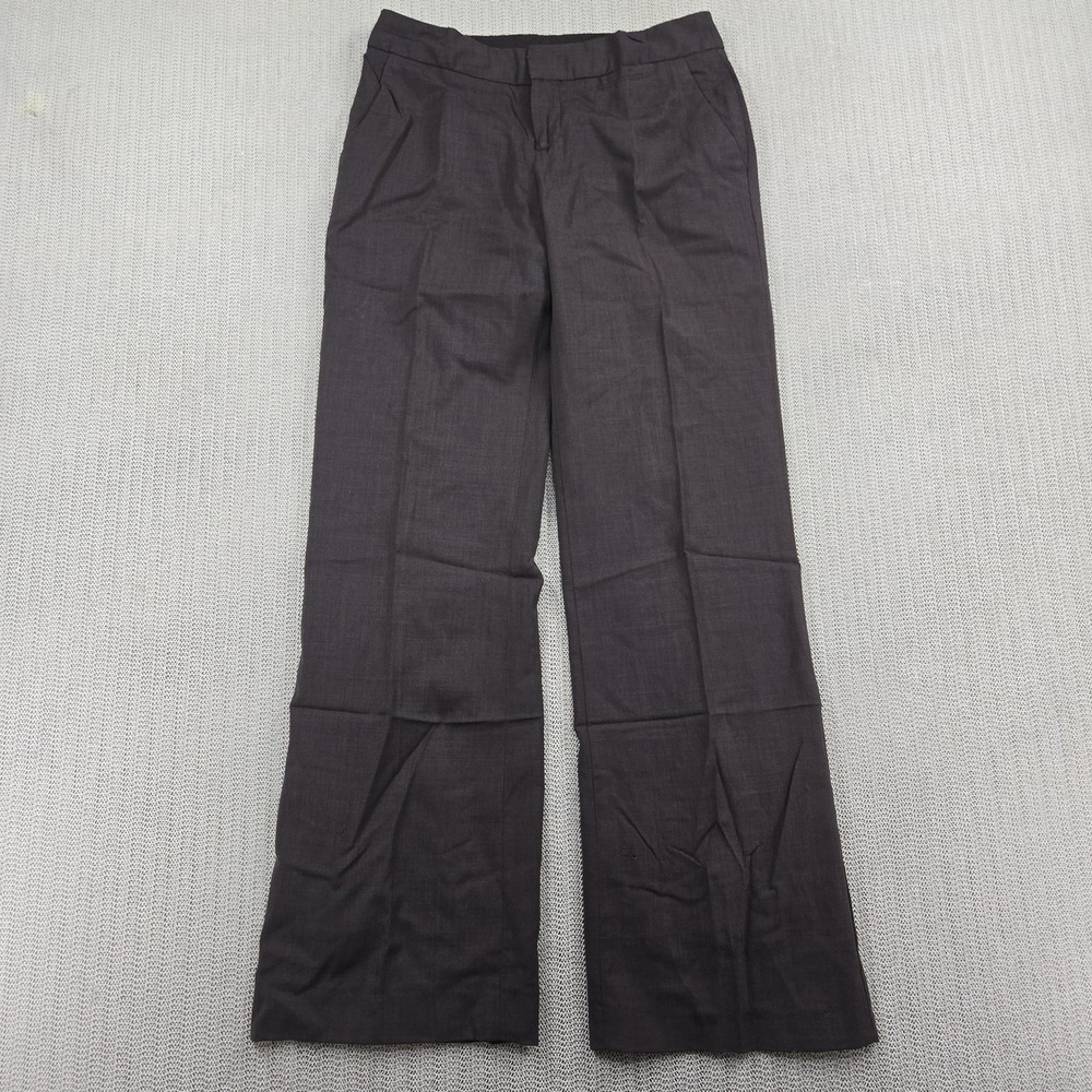 Banana Republic Pants Womens 0 Brown Martin Fit Wool Dress Trousers Straight Leg